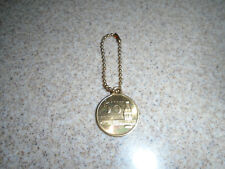 Vtg. Coca Cola 50th. Anniversary Brass Medal with Brass Key Chain  picture