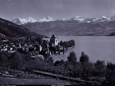 Wehrli, Switzerland, Oberhofen am Thuners vintage photomechanical print photom picture
