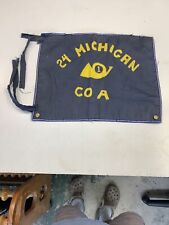 Civil War 24 Michigan Co A Battle Flag / 18”X 14”/Reenactment / Handmade picture
