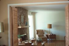 1975 70s Style Living Room Furniture Interior Design Vintage 35mm Slide picture