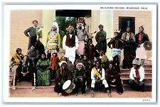 c1930's Oklahoma Indians Muskogee Oklahoma OK Unposted Vintage Postcard picture