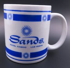 Vintage Sands Hotel & Casino Las Vegas Ceramic Coffee Mug Cup Blue/White picture