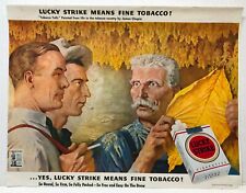 1943 Lucky Strike Means Fine Tobacco Easy On The Draw VINTAGE PRINT AD SEP43 picture