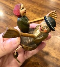 Antique Vintage Mechanical handmade wooden wine stopper  picture