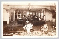 Carlsbad California, Carlsbad Hotel Lobby, Vintage RPPC Real Photo Postcard picture