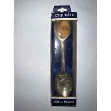 Exquisite Silver Plated collectible spoon ABERYSTWYTH. Vintage In Original Box picture