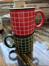 hallmark red & green plaid mug set VIP gift 2021 NIB picture