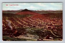 Cripple Creek CO-Colorado, Aerial Of Town Area Vintage c1910 Souvenir Postcard picture