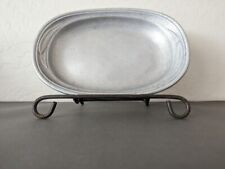 Vintage Wilton Country Ware Pewter Oval Platter, 1975, 10 3/4