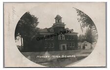RPPC Holley High School HOLLEY NY New York Real Photo Postcard picture