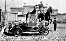 Billy Keen Horse Jump Car Willow Grove Park Pennsylvania PA Reprint Postcard picture