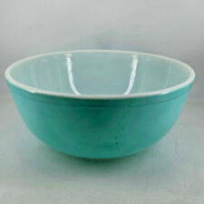 Vintage Pyrex Robins Egg Blue Turquoise 404 Nesting Mixing Bowl 4qt picture