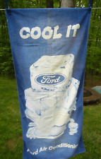 Vintage Ford Air Conditioning Advertising Beach Towel picture
