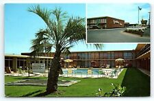 1950s COLUMBUS GA HOLIDAY INN US 280 VICTORY DR SWIMMING POOL AD POSTCARD P2108 picture