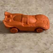 vintage Orange Ferrari shaped rubber eraser picture