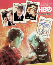 ORIGINAL Vintage January 1986 HBO TV Guide Magazine - Starman - Barbra Streisand picture