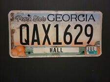Vintage 2017  GEORGIA   License Plate  QAX 1629 picture