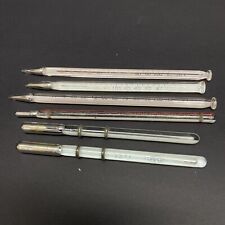 Vintage Glass Pocket Thermometer Lot Of 6 Medium/small Fahrenheit Palmer Vapor picture