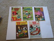 Vintage Walt Disney Comic Books Lot Of Five picture