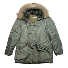 1960s US Air Force Parka N-3B Size Med Southern Athletic Vintage Coyote Conmar picture