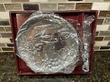 Arthur Court Cheese Plate With Server Aluminum Grape Design 8 in Diameter New picture