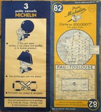 Michelin Tire 1951 French Road Map: Pau-Toulouse, France #82 picture