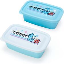 Sanrio Hangyodon Food Container Box 2 Pcs Set Storage Container Box Japan picture