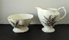 Hammersley & Co English Bone China Sugar Bowl & Creamer Made in England picture
