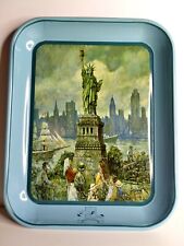 Vintage 1986 Mutual Federal Savings Statue of Liberty Tray picture