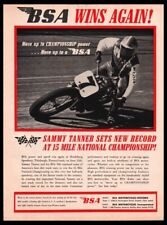 1966 BSA  Motorcycle print ad /mini poster/photo-Original Vintage 1960s picture