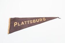Early Vintage Plattsburg New York Souvenir Felt Pennant 24