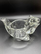 Squirrel Vintage Clear Glass Squirrel Votive Candle Holder 1970's picture