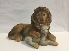 Resin Lion And Lamb Statue (198-2310) picture