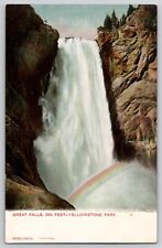 1904-06 Yellowstone National Park HAYNES UDB Great Falls Rainbow Unused Germany picture