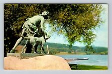 Cooperstown NY-New York, Leatherstocking Monument Vintage Souvenir Postcard picture