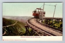 Mt Lowe CA-California, Circular Bridge, Antique, Vintage Souvenir Postcard picture