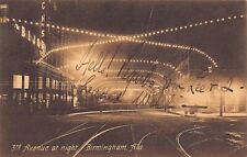 AL~ALABAMA~BIRMINGHAM~THIRD AVENUE AT NIGHT~BLACH'S~BIJOU~C.1905 picture