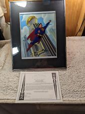 SUPERMAN THE ANIMATED SERIES LIMITED EDITION CEL COA & SIGNED TIMM BURNETT DINI picture