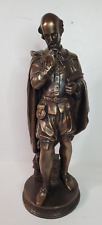 William Shakespeare Bronzed Resin Sculpture Oliver Tupton Books 11.75in Vintage picture