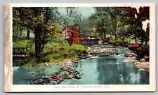 Brook Mount Holyoke College Massachusetts Waterway Waterfront Vintage Postcard picture