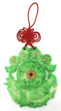 Lucky Knot Laughing Buddha Dragon Oriental Chinese Asian Wall Faux Jade (534B) picture