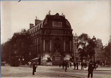 Paris, la Fontaine Saint-Michel, vintage print, ca.1890 vintage print print  picture
