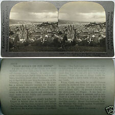 Keystone Stereoview Bingen on Rhine River, Germany From 600/1200 Card Set #339 picture
