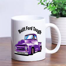 Personalized Purple Old Ford Classic Truck Forever  Ceramic coffee cup mug gift picture