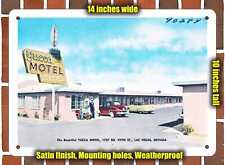 METAL SIGN - Nevada Postcard - The Beautiful Yucca Motel, 1727 So. Fifth St., L picture