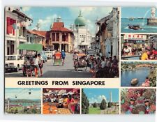 Postcard Singapore Attractions & Scenes Greetings from Singapore picture