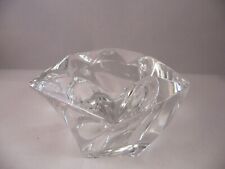 Partylite Windswept Votive Holder P0103 Lead Crystal HEAVY, and Sparkly Clear picture