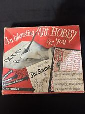 Vintage 1940 Speedball Art  Hobby Lettering Set No. 2 picture