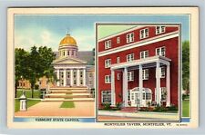 Montpelier VT-Vermont, Montpelier Tavern, State Capitol, Vintage Postcard picture