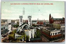 Postcard TX San Antonio San Fernando Cathedral rear view picture